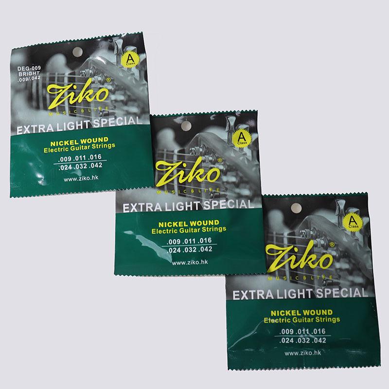 ZIKO Genuine 009 Stainless Steel Electric Guitar Strings Set