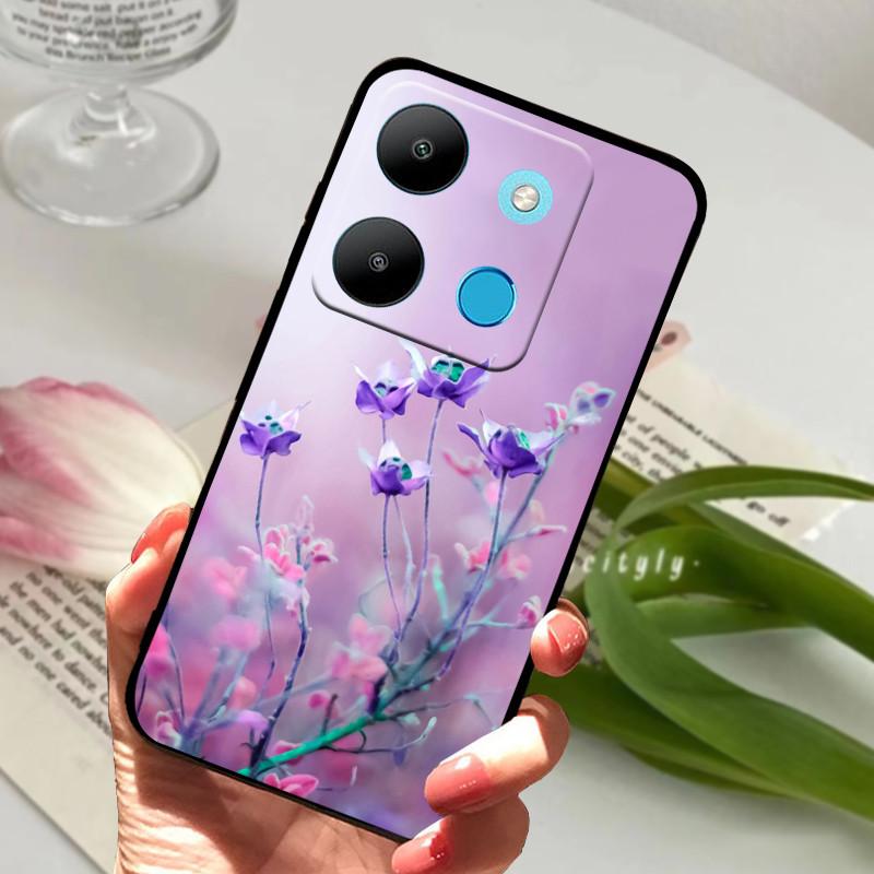 

Для Infinix Smart 7 Чехол Роскошный Силиконовый ТПУ Мягкий Телефон Черный Чехол Чехлы Для Infinix Smart7 X6515 Funda Защитный Coque Capa For Infinix Smart 7