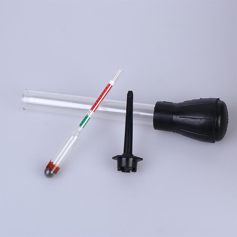 Battery Hydrometer Lightweight Electric Density Meter 1.10-1.30 Range Portable Tool for Solar Power System Battery Test
