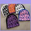 Knit Hat With Alphabet Letters For Winter Warmth For Men And Women