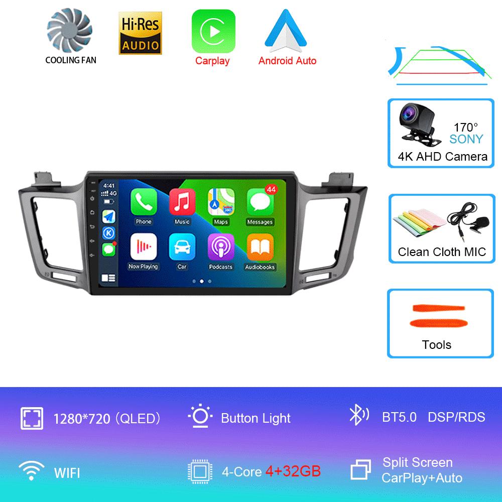 Android 14 For Toyota RAV4 RAV 4 2012-2018 Car Radio Multimedia Video Player Year QLED DSP GPS SIM 4G Navigation Audio 2din