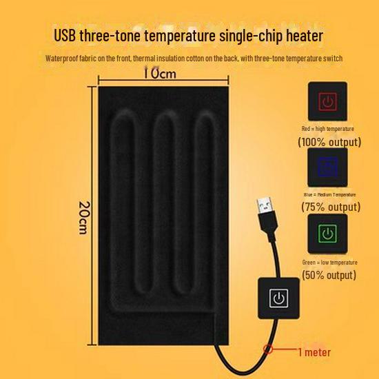 5V USB Electric Heating Pad for DIY Foot Warmer, Mouse Pad, and Gloves