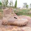 Summer Combat Boots Men's New Training Boots Men's Mesh Breathable Tactical Boots High-top Security Shoes Ultra-light Combat Training Boots
