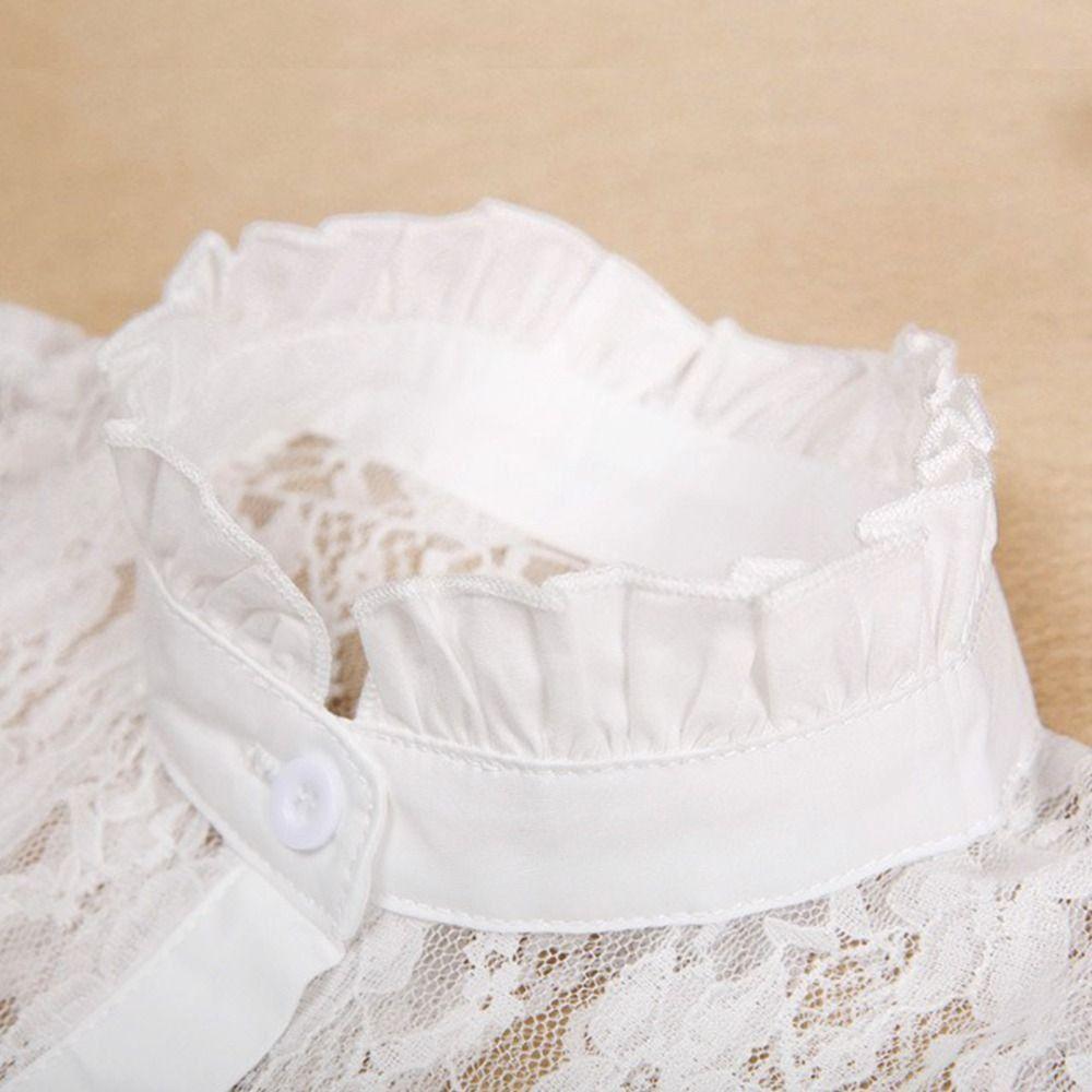 Detachable False Collar White Black Lapel Half Shirt Clothes Accessory Shawl Wrap  Women Girls