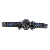 Unisex Rhinestone Skull Leather Belt - European Style Denim Waistband