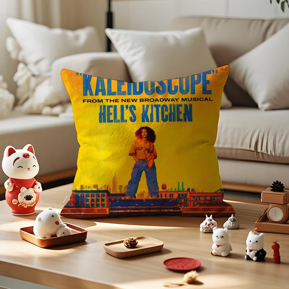 Alicia Keys Album Cushion Cover Anti-dustmite Pillowcase Invisible Zipper Silky Short Plush Sofa Cushion Cover