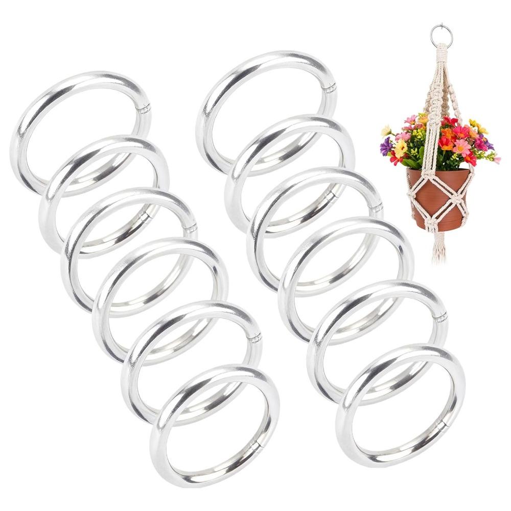 12 pieces of O-ring silver 304 stainless steel, outer diameter 30mm, thickness 3mm YQ
