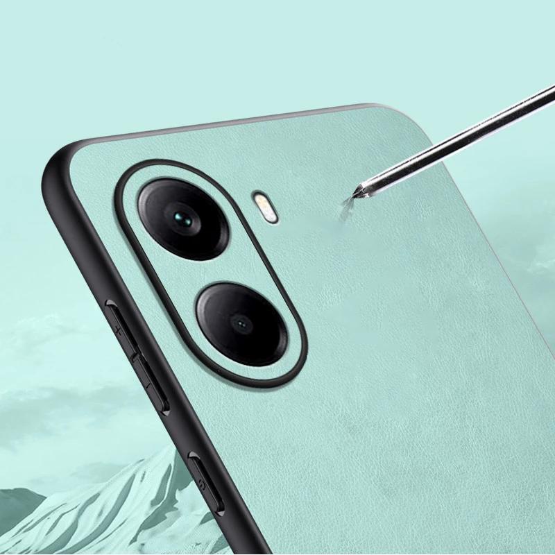 For Xiaomi POCO X7 Pro X7Pro Luxury Silicone Leather Color Match Phone Cover For Redmi Turbo 4 Shell Shockproof Bumper