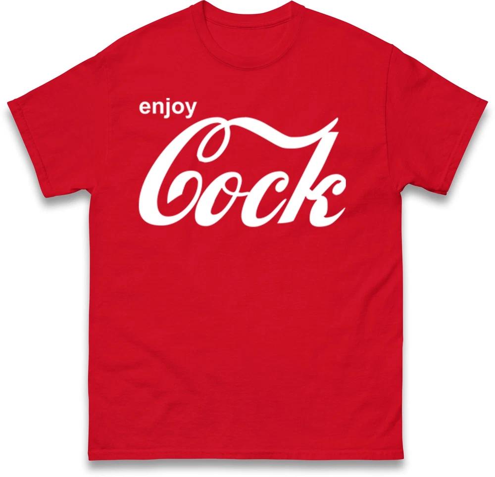 Enjoy Cock T Shirt Funny Rude Christmas Tee Top Xmas Festive T Shirt S