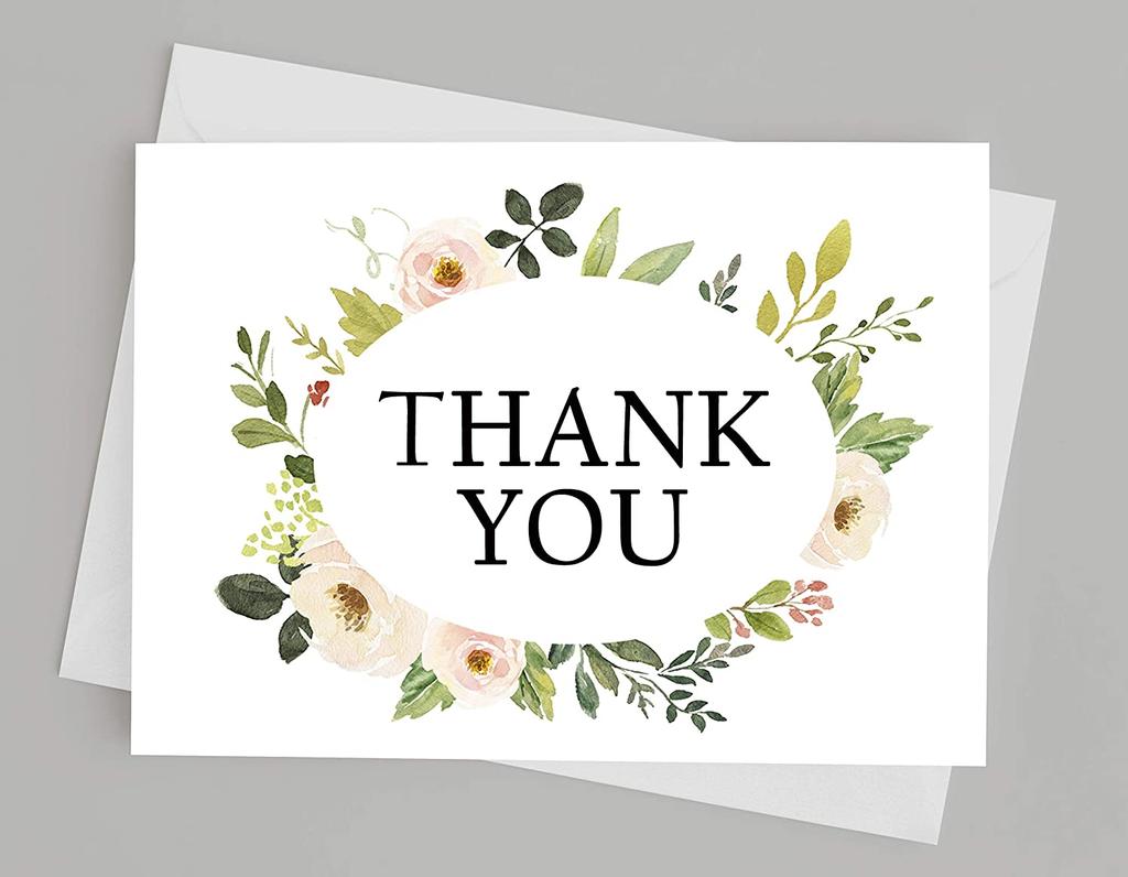 Darling Souvenir Wedding Thank You Card Greeting Cards With White Envelopes - 36