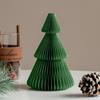 Papírový vánoční stromek 3D Voštinový papír Vánoční ozdoba Rustikální stolní středový díl pro kancelář Domov Školní dekorace