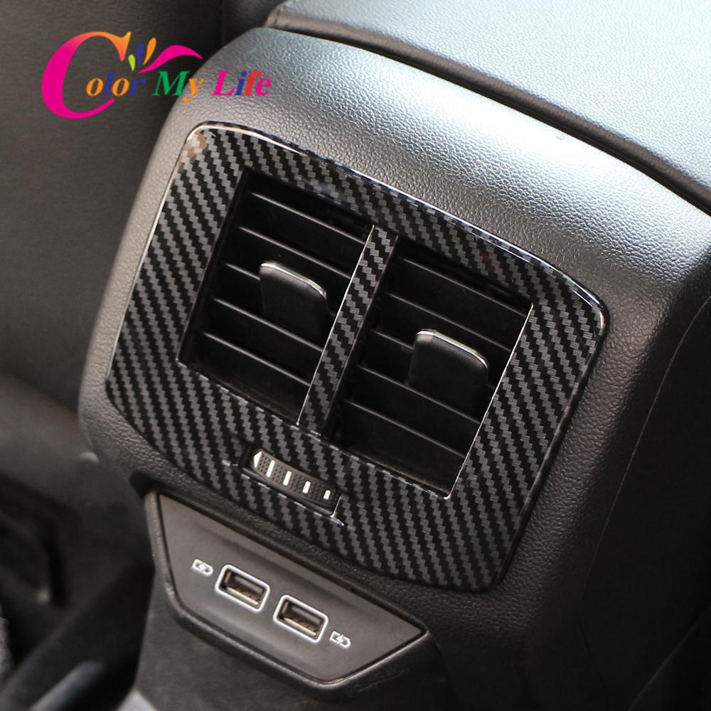 Auto Hinten AC Vent Outlet Panel Abdeckung Trim für Volkswagen VW T-roc Troc 2018 - 2022 Klimaanlage Panel Aufkleber