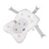 Soft Baby Bath Support Cushion Pad Cute Cartoon Bear Pattern Newborn Bathtub Floating Pillow Mat White