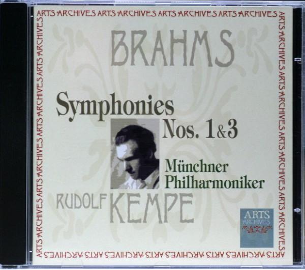 

CD J. BRAHMS - Symphonies 1 & 3 430132 Arts Archives 2002 Europe Classical Used