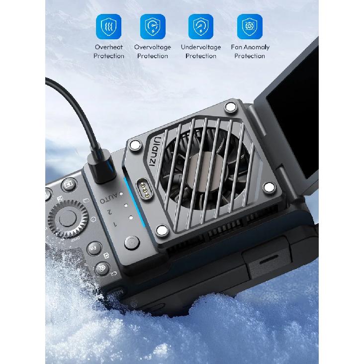 Ulanzi CU01 Thermostatic Semiconductor Camera Cooler Camera Cooling Fan Radiator 4K Recording Kit Heat Sink for Sony Canon Nikon