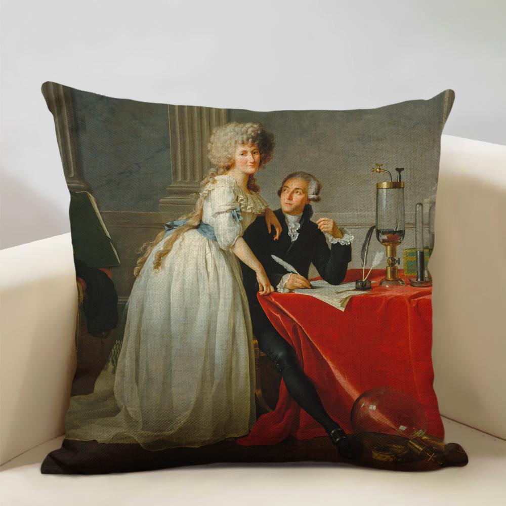 Neoclassicism Home Decorative Napoleon Oil Painting Sofa Throw Pillow Case Rome Spartacus Jacques Luis David Art Cushion Cover