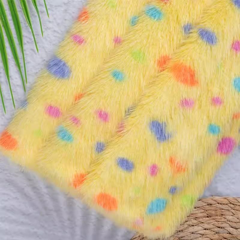 1yard High End Mink Print Plush Fur Fabric Handmade DIY Toy Pillow Background Fabrics for Clothing Pelliccia Finta Tessuto