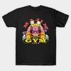 Men Black Print T-shirt Fat Gym No-Cut Transfer Paper Print Cotton Tshirt