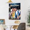 Messi Custom Your Name Wall Decor Tapestry Art For Pet Memorial Birthdaywedding Party Backdrop Family Gift