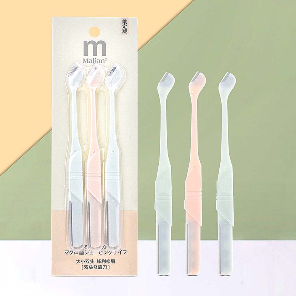 

Makeup Accessories Eye Brow Shaper Shaver Facial Hair Razor Eyebrow Trimmer Eyebrow Shaving Tool 3pcs