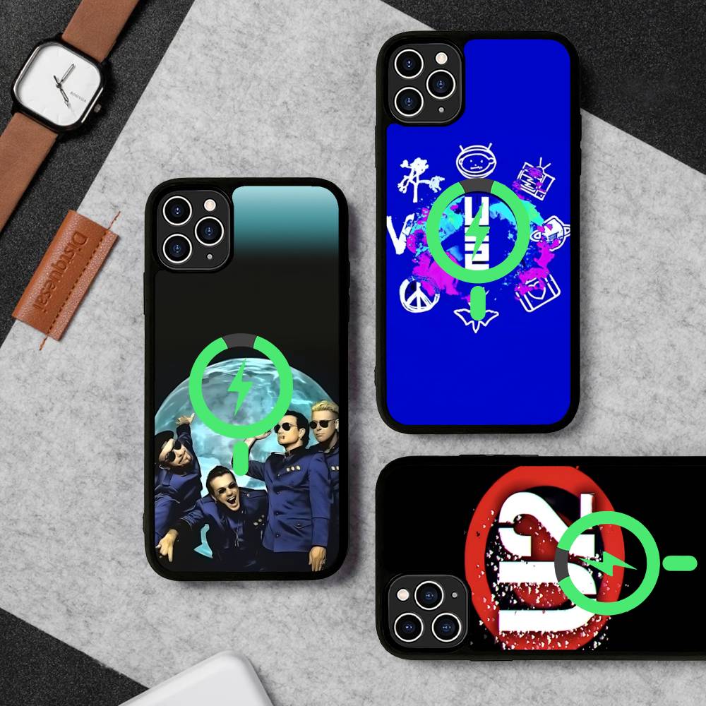 1pc Famous U-U2 Rock Band For Magsafe Magnetic Phone Case For IPhone 17 16 Pro Max 15 Plus 14 13 12 11 Cover