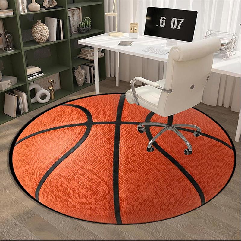 Flame Sphere Energy Round Carpet Chair Cushion Round Entryway Rug, Soft Round Rugs for Living Room, Bedroom, Circle Carpet Decor Gifts