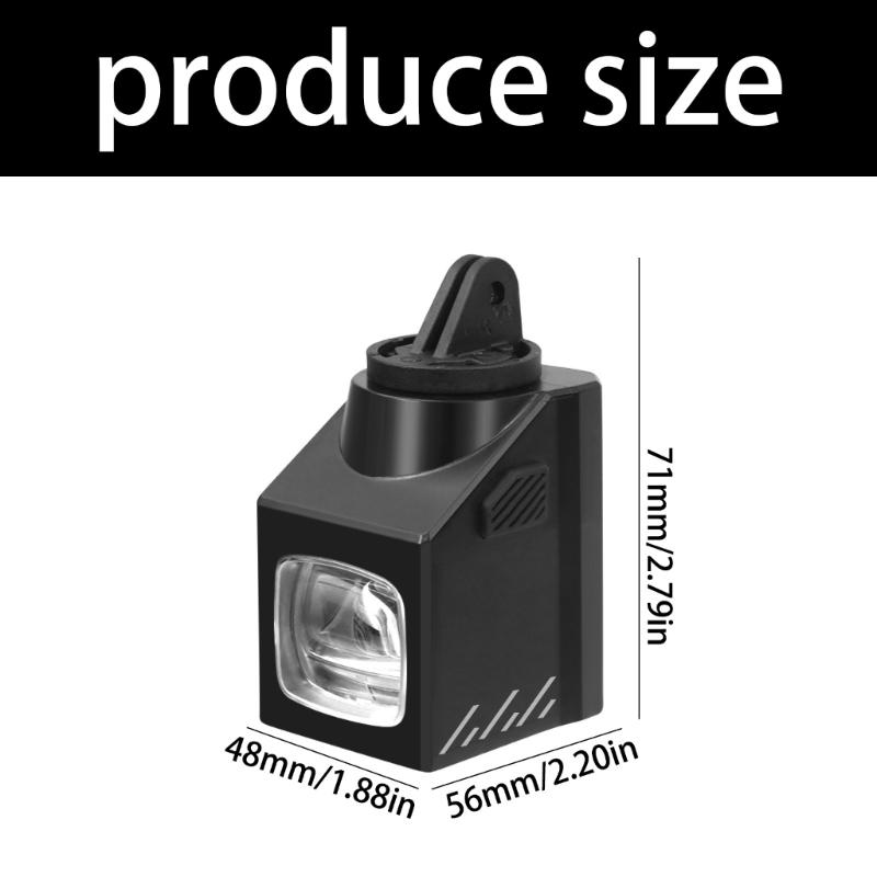 Double Beam Cycle Frontlight 1600LM Remote Change 8H Runtime Showerproof Plan USB Rechargeable Light