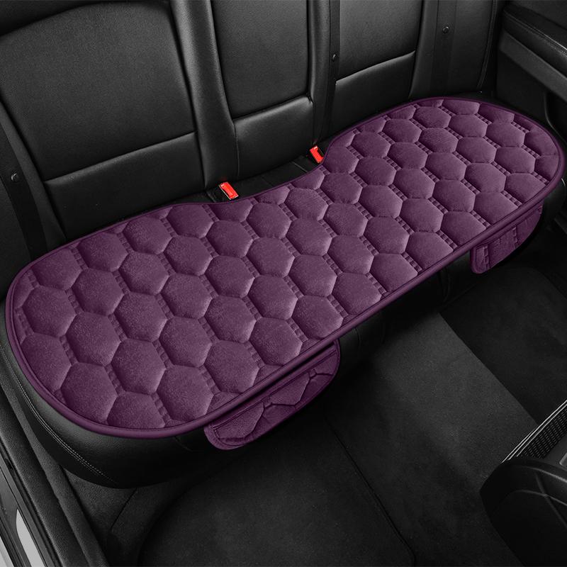 Winter Warmth Thicken Auto Seat Cushion Universal For All Seasons Fleece Anti-Slip Backrest Pad Comfortable And Breathable