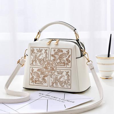 Handheld Small Bag Women's 2023 New Fashion Embroidered Middle-aged Women's Bag Western-style One-shoulder Cross-body MIT