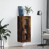 Vidaxl Wall Cabinet, Smoked Oak, 34.5X34X90 Cm