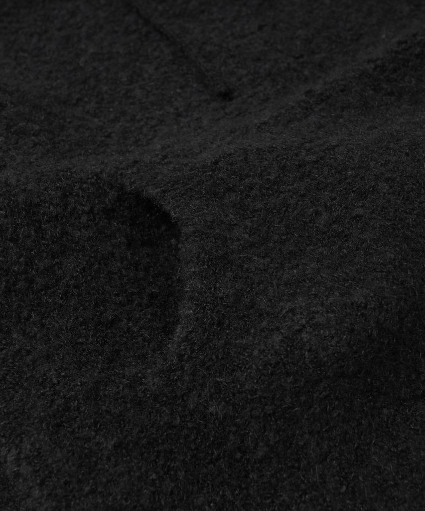 FRIZMWORKS Wave Boucle Knit Hoody _ Black