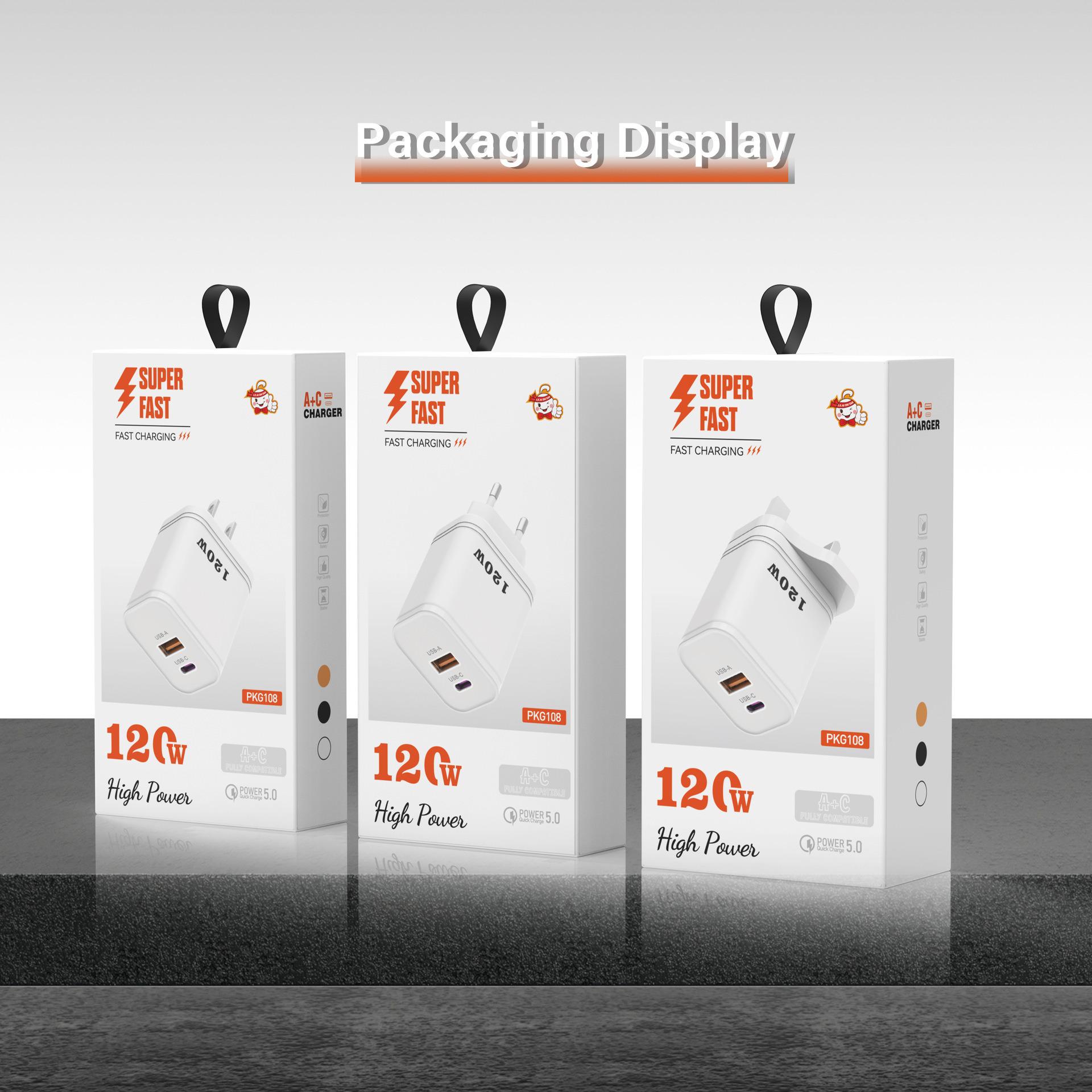 

Universal Multi-Port PD Mobile Fast Charger: Compatible with EU/US Standards