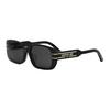 Dior Rectangle Sunglasses With Letter Print Women Sunglasses Black SGTS12FXR_10A0