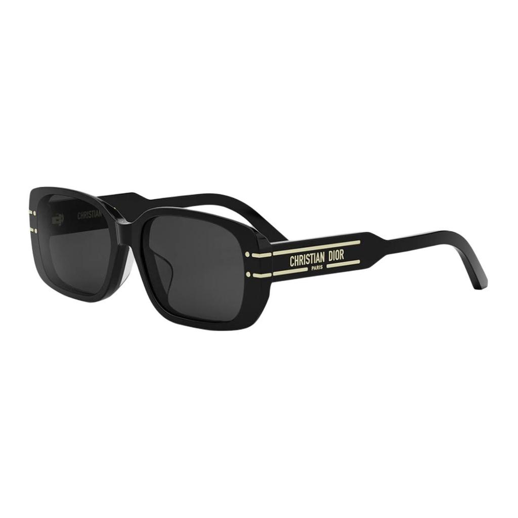 Dior Rectangle Sunglasses With Letter Print Women Sunglasses Black SGTS12FXR_10A0