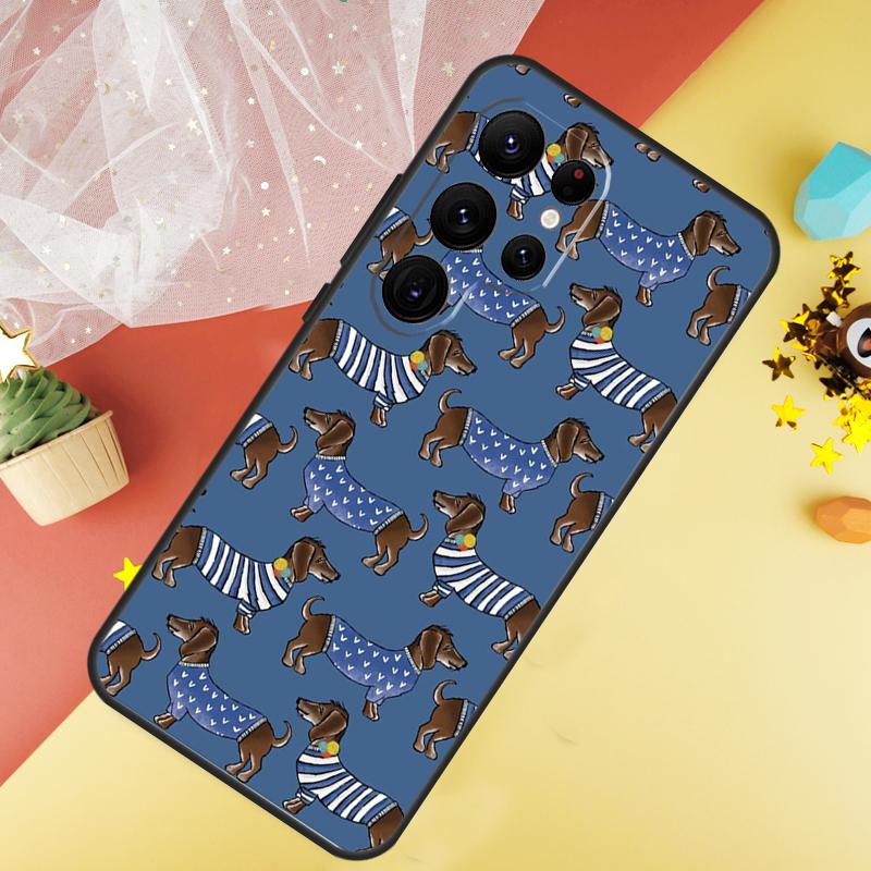 Dachshund Dackel Dog Phone Case For Samsung Galaxy S25 FE S23 S21 S20 S22 S24 S26 Ultra S10 S26 Plus Cover Coque