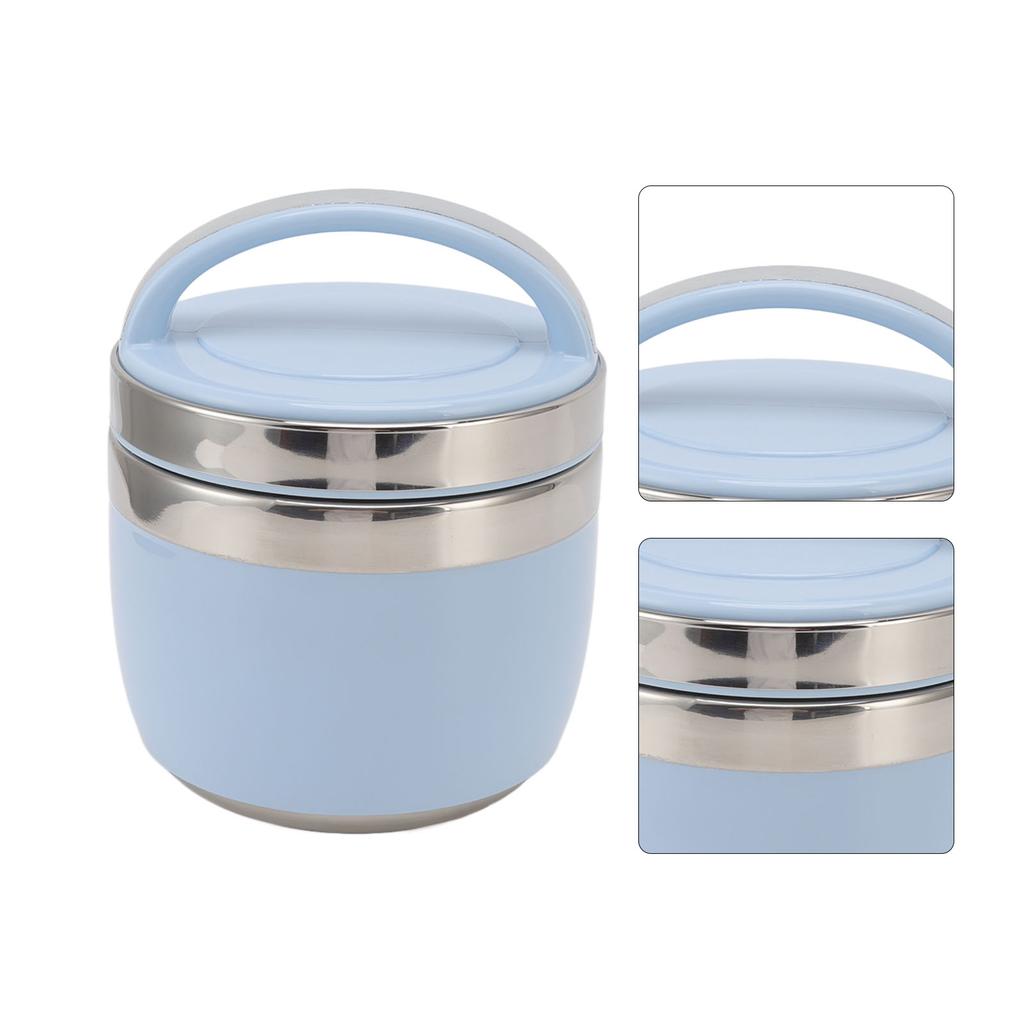 1,5L Vakuummatlåda 304 Rostfritt Stål Isolerad Matbehållare Bärbar Bentolåda för Student