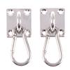 2Sets U-Shaped Hooks Stainless Steel Heavy Duty Multi-Function Hammock Hook