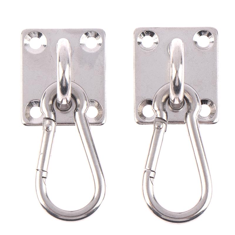 

2Sets U-Shaped Hooks Stainless Steel Heavy Duty Multi-Function Hammock Hook