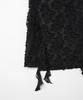 Milo Woman Sheer Ruffle Midi Skirt [Black]