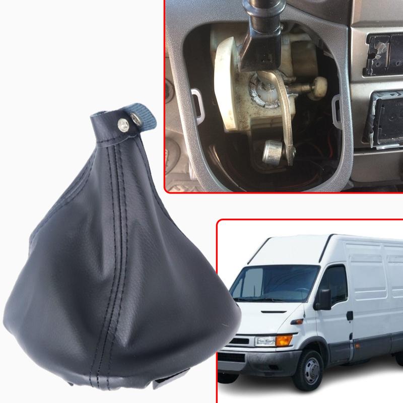 Gear Shift Knob Boot for Iveco Daily IV 2006-2011 LHD PU Leather Gaiter Plastic Frame Surround Trim Case Replaces 5/6 Speed Dust