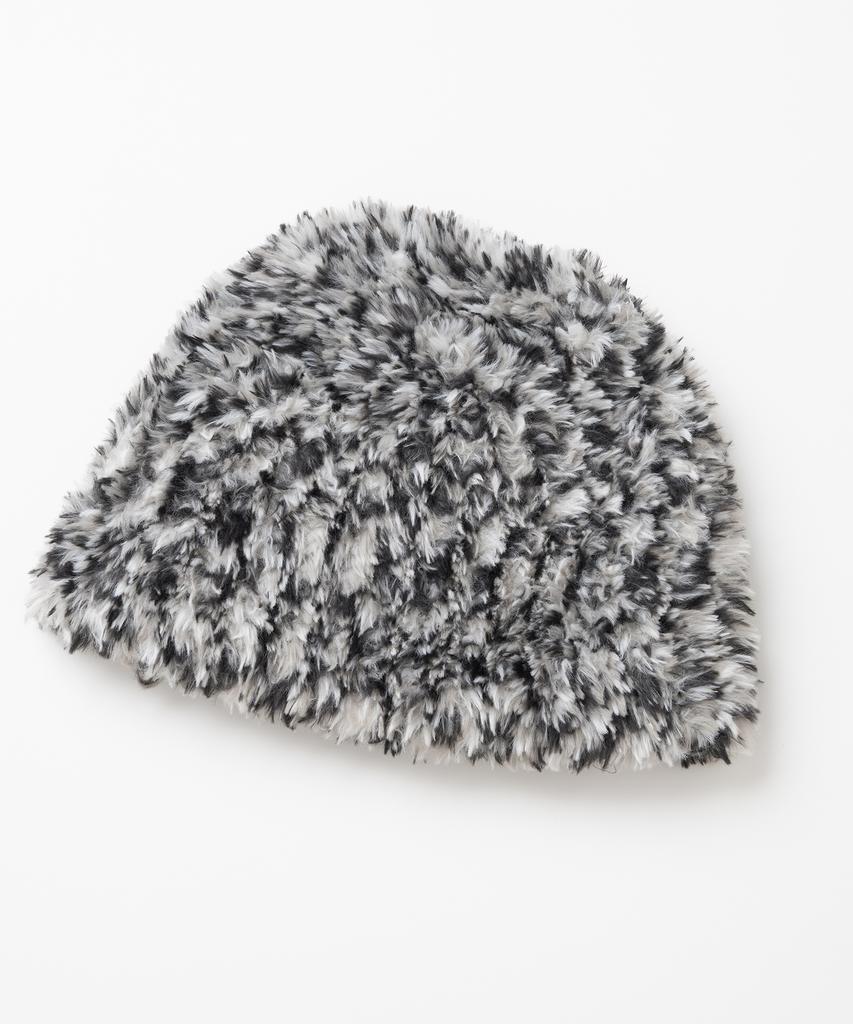 MILLO WOMEN Fur Knit Bucket Hat [Gray]