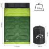 Double Sleeping Bag with Two for Two Ideal for Emergency Car and Storage Pillows, Lightweight, Warm, Waterproof, People, Preparedness, Camping,