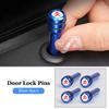 2/4pcs Aluminum Alloy Car Styling Door Security Lock Pins Rods Knobs for Citroen C3 C4 C5 Berlingo Aircross Auto Accessories HT6