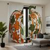 Set Of 2 Hd Chinese Pumpkin Stereo Decorative Curtain White Tie Digital Printed Home Decoration Style Living Polyester
