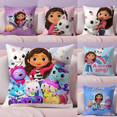Anime G-Gabbys D-Dollhouse Pillow Case  Ultra Soft Skin Friendly Fabric Cloud Like Comfort & Concealed Zipper