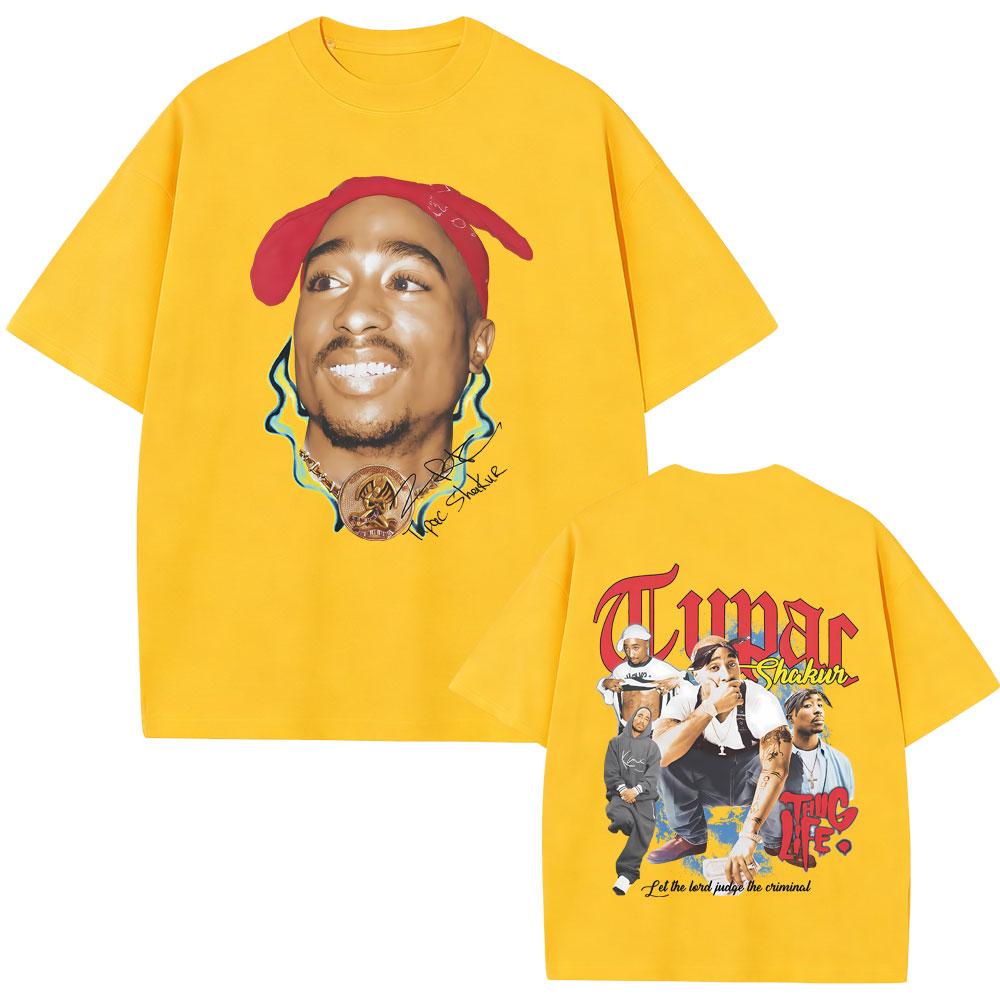 Rapper Tupac 2pac Graphic Tshirt Unisex Women Hip Hop Fashion Vintage T Shirts Casual Oversized T Shirts High Quality Cotton Tops