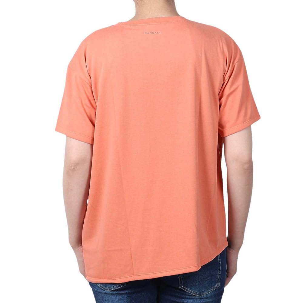 Danskin Asymmetric Big Tee In Orange Coral Women's T-Shirt