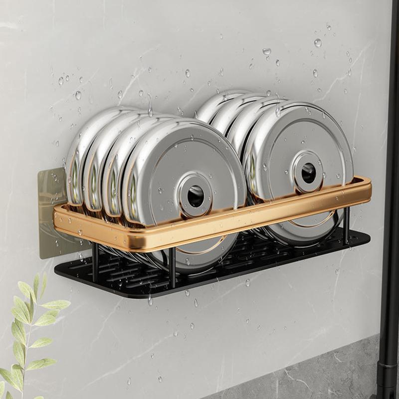 Bathroom Shelf Kitchen Storage Organizer Aluminum Alloy Shampoo Rack Shower Shelf Bathroom Accessories No Drill Shelf
