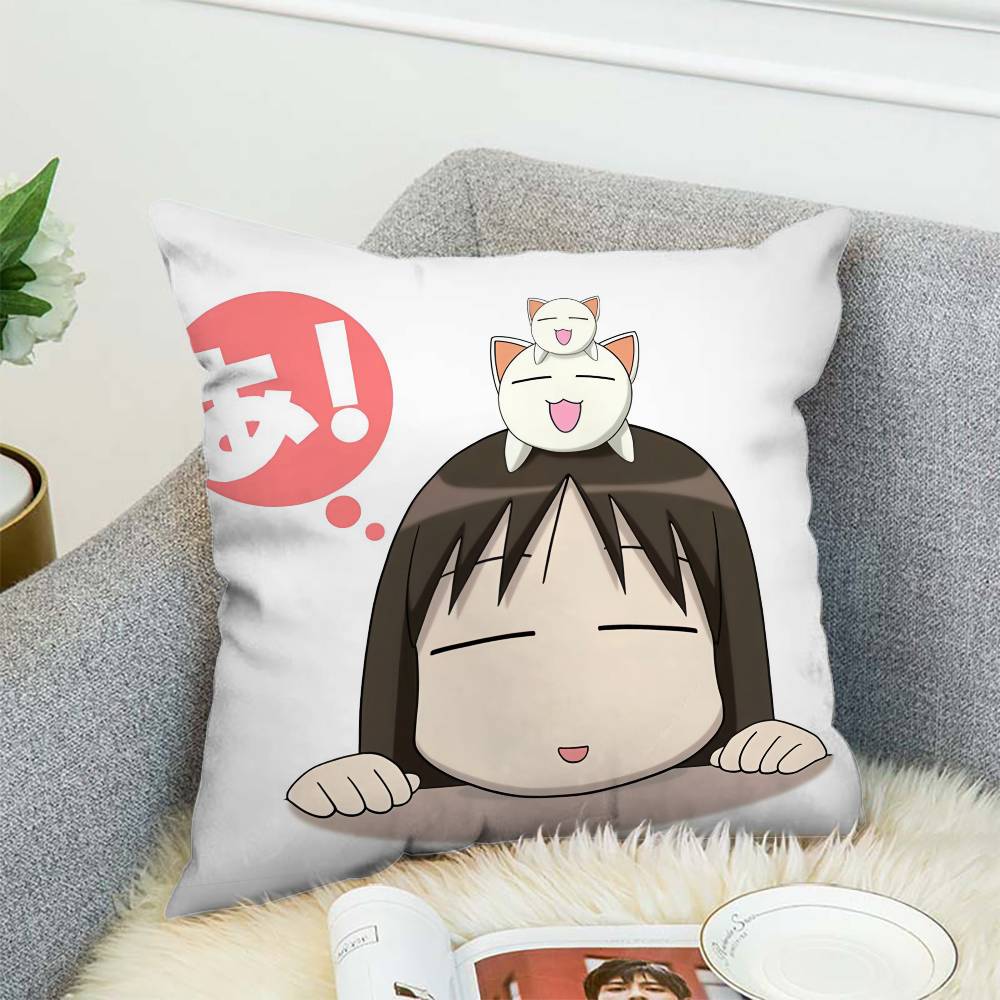 AAzumanga Daioh Pillow Case Sofa Decorative Home Doublesided Print Plush Square Throw Pillow Cushion Cover