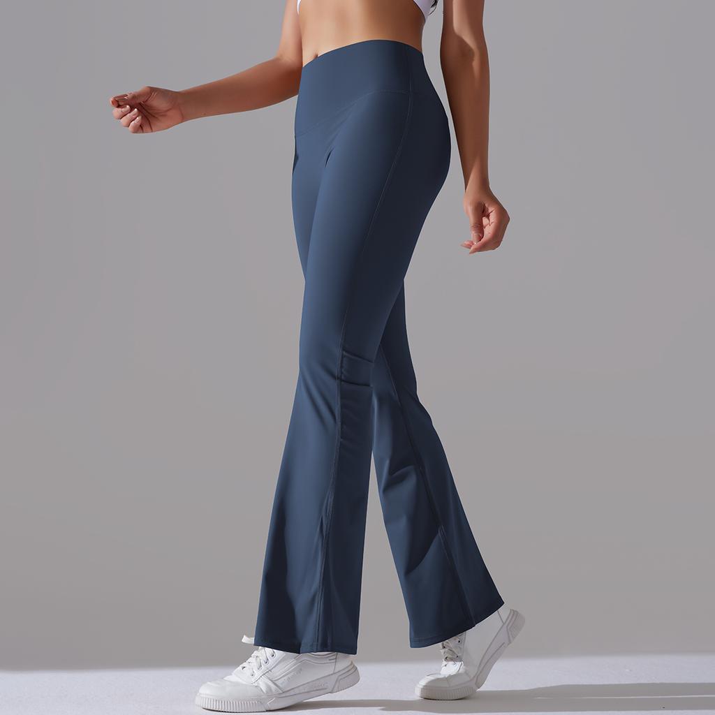 Yoga Schlaghose Damen Hohe Taille Sport Schlaghose Fitness Casual Leggings